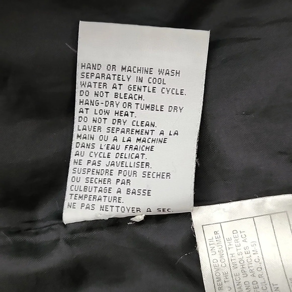 Nuage Women's Down Black Quilted Winter Coat Faux Fur Collar Cuffs Size Large - Picture 10 of 12